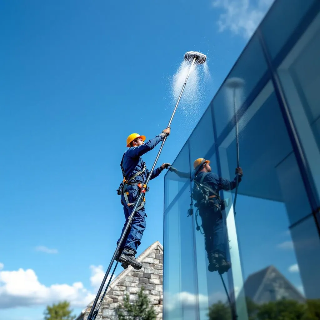 Laveur de vitres professionnel à Saint-Malo — Tom Vitres